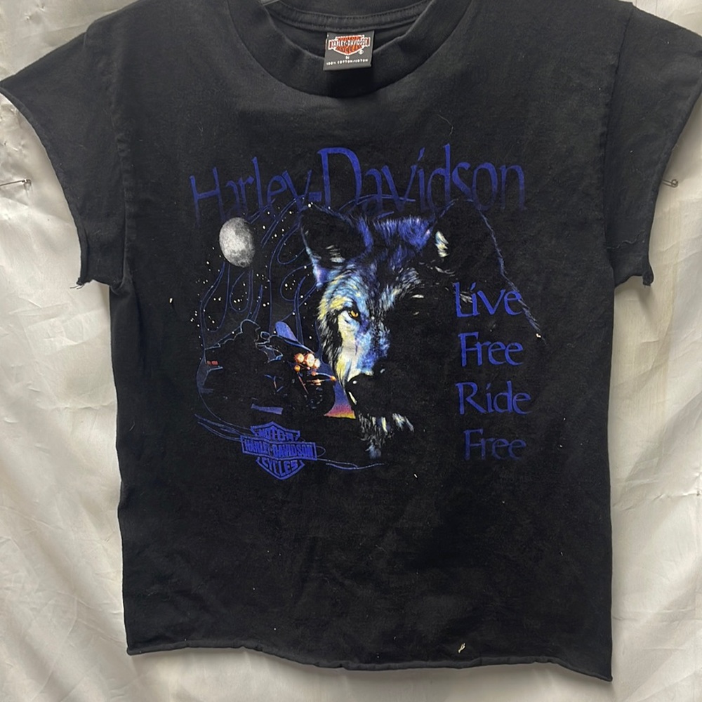 Harley Davidson Live Free Ride Free t shirt sz S